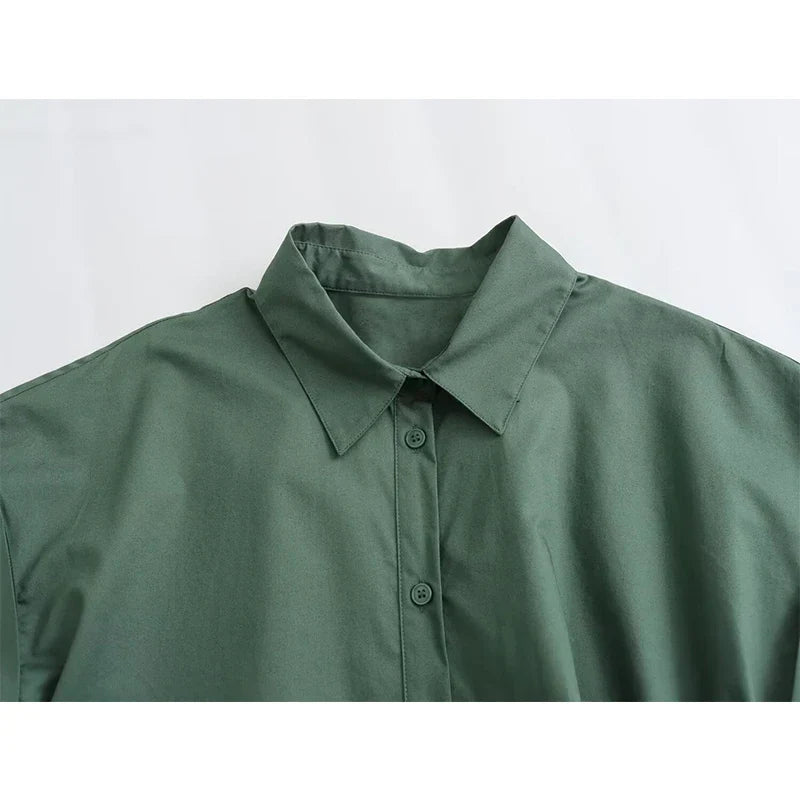 Zomer Shirts met Strik Asymmetrisch Vrouwen Blouse