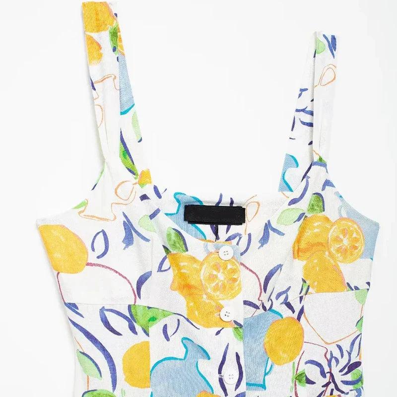 Dames Slipjurk Met Mooi Opulent Print