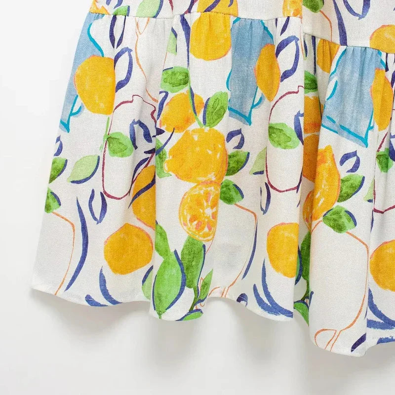 Dames Slipjurk Met Mooi Opulent Print