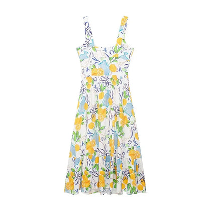 Dames Slipjurk Met Mooi Opulent Print