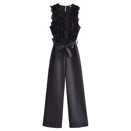 Dames Jumpsuit Zomer Ruche Elegant Jurk - StudioMarella