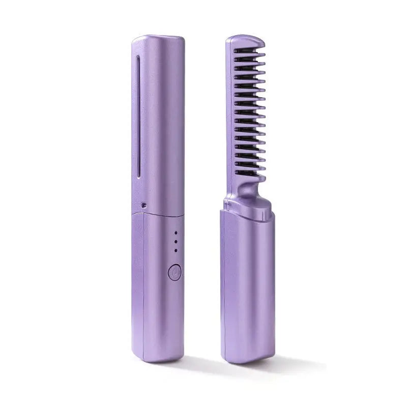 Draadloze Stijltang Borstel – Compact Styling Tool met Keramische Coating & 3 Temperatuurstanden