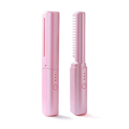 Draadloze Stijltang Borstel – Compact Styling Tool met Keramische Coating & 3 Temperatuurstanden