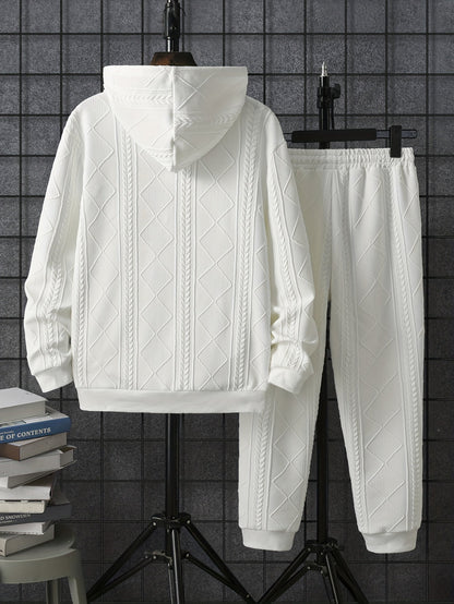 Herentrainingspak Warm met Capuchon Comfortabele Joggingbroek