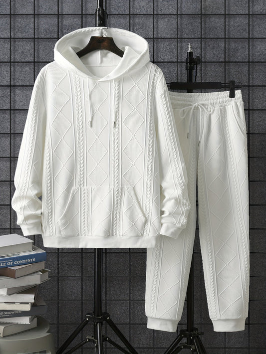 Herentrainingspak Warm met Capuchon Comfortabele Joggingbroek - StudioMarella
