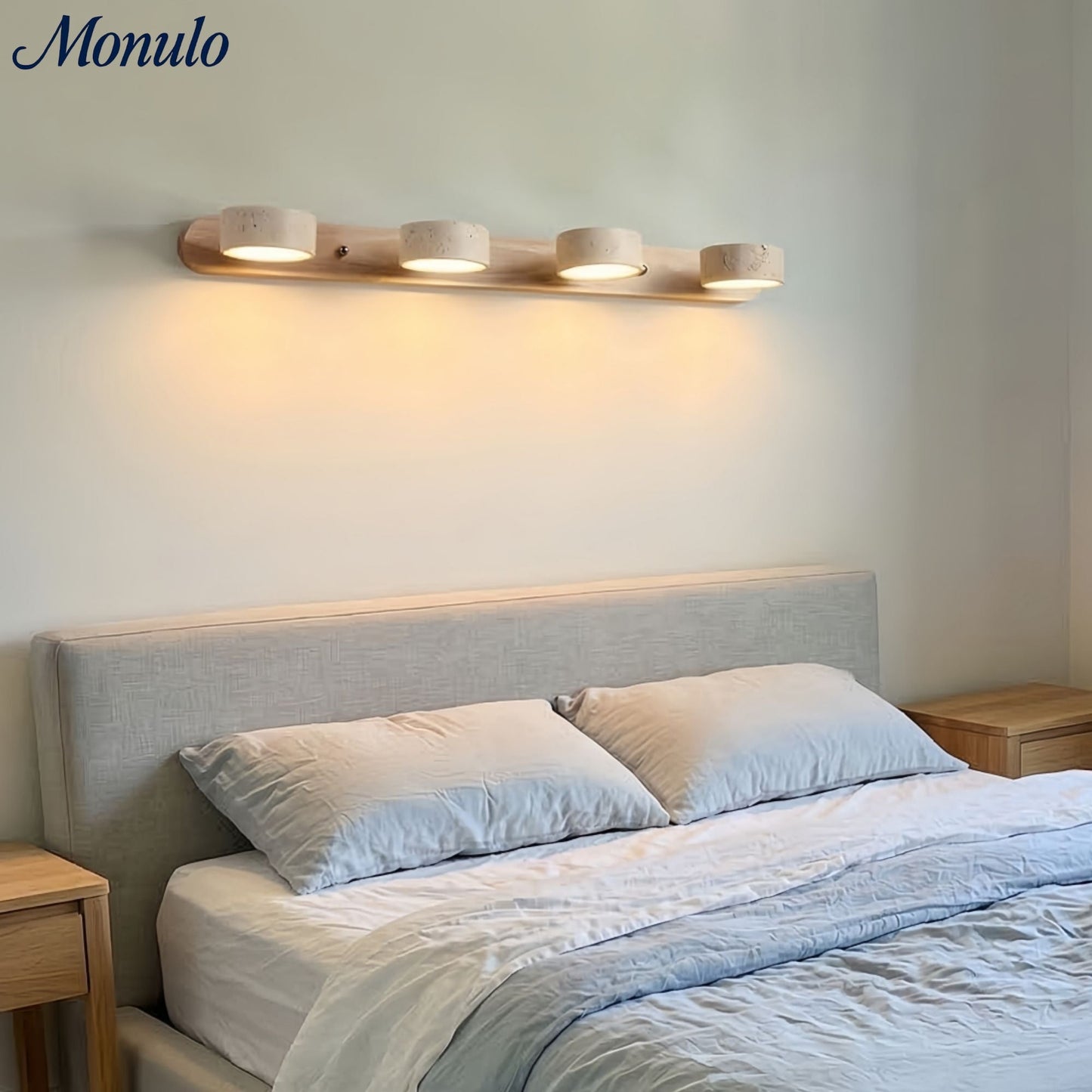 Wandlamp met meerdere lichtpunten natuursteen modern badkamerverlichting warmwit koelwit 2-3-4 lichts stenen armatuur
