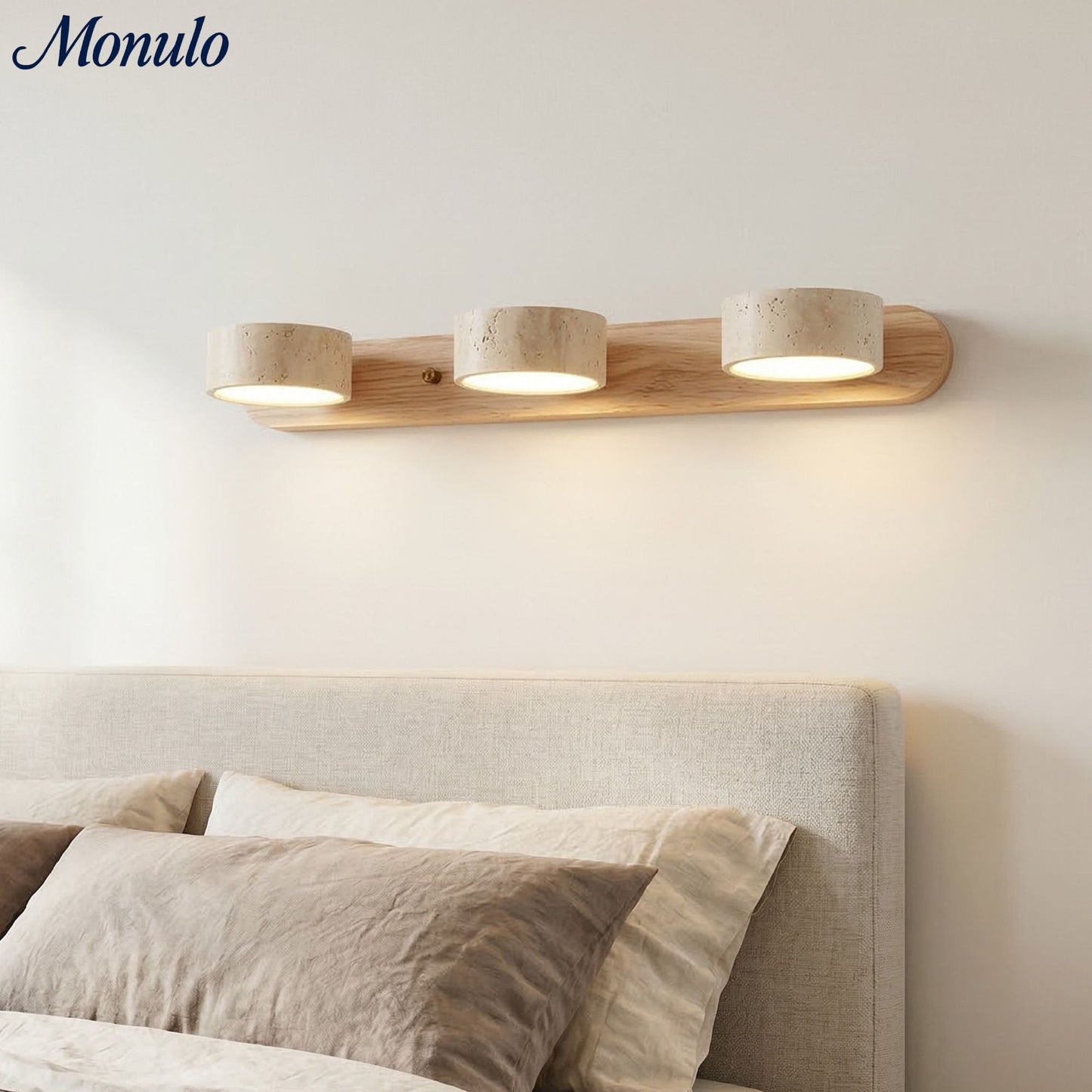 Wandlamp met meerdere lichtpunten natuursteen modern badkamerverlichting warmwit koelwit 2-3-4 lichts stenen armatuur