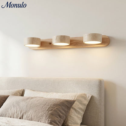 Wandlamp met meerdere lichtpunten natuursteen modern badkamerverlichting warmwit koelwit 2-3-4 lichts stenen armatuur