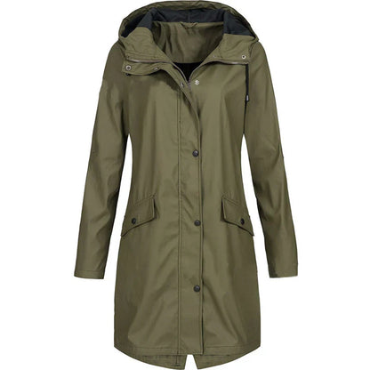 Dames Regenjas Waterdicht Trenchcoat Winddicht