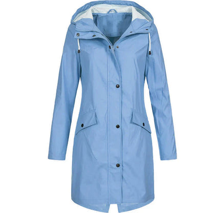 Dames Regenjas Waterdicht Trenchcoat Winddicht