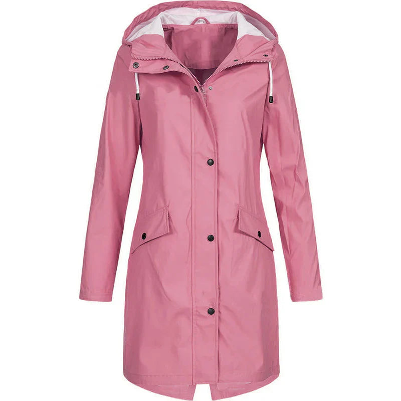 Dames Regenjas Waterdicht Trenchcoat Winddicht