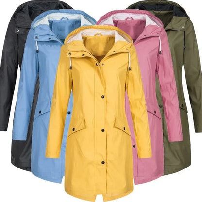 Dames Regenjas Waterdicht Trenchcoat Winddicht