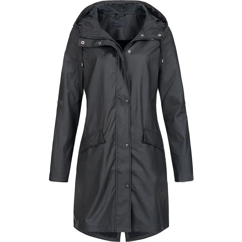 Dames Regenjas Waterdicht Trenchcoat Winddicht - StudioMarella