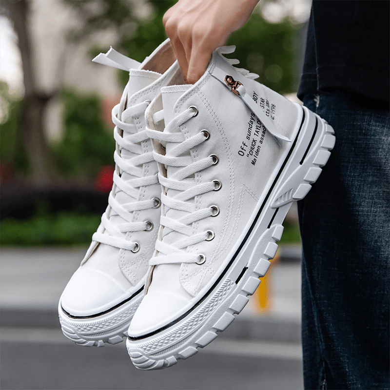Hoge Design Sportschoenen voor Mannen Elegant Zwart