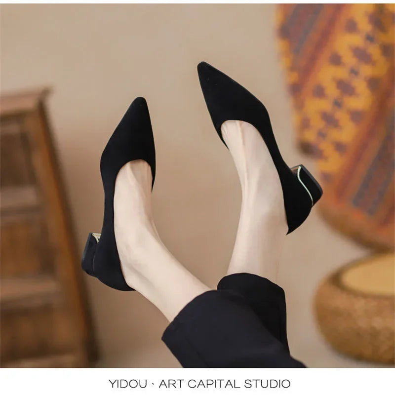 Platte Zomerschoenen voor Vrouw Elegant Leer