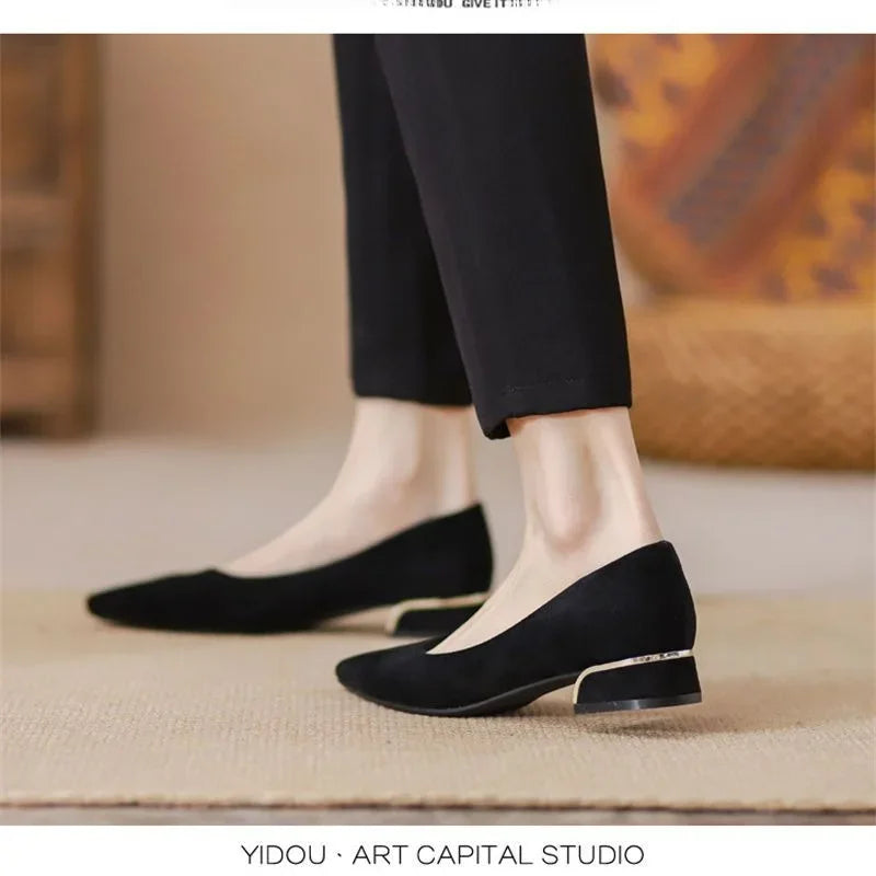 Platte Zomerschoenen voor Vrouw Elegant Leer