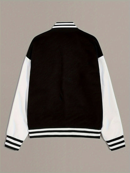 Dames Varsity Jas Sportief Klassieke Stijl