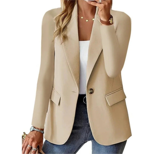 Dames Blazer Lange Mouw Elegante Stijl - StudioMarella