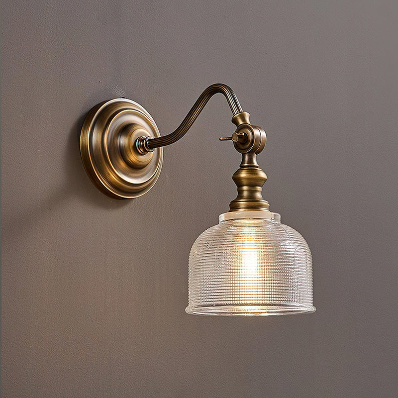 Tristan Wandlamp Messing & Glas – Klassiek Design met Warm Licht voor Keuken Eetkamer Woonkamer