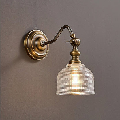 Tristan Wandlamp Messing & Glas – Klassiek Design met Warm Licht voor Keuken Eetkamer Woonkamer