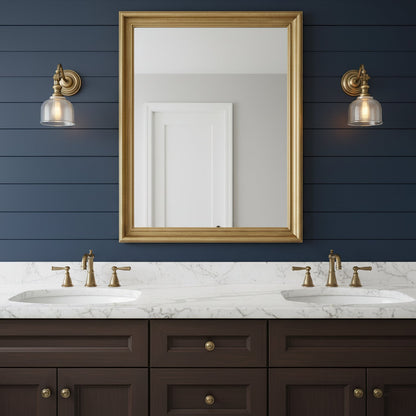Tristan Wandlamp Messing & Glas – Klassiek Design met Warm Licht voor Keuken Eetkamer Woonkamer