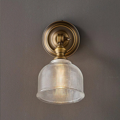 Tristan Wandlamp Messing & Glas – Klassiek Design met Warm Licht voor Keuken Eetkamer Woonkamer