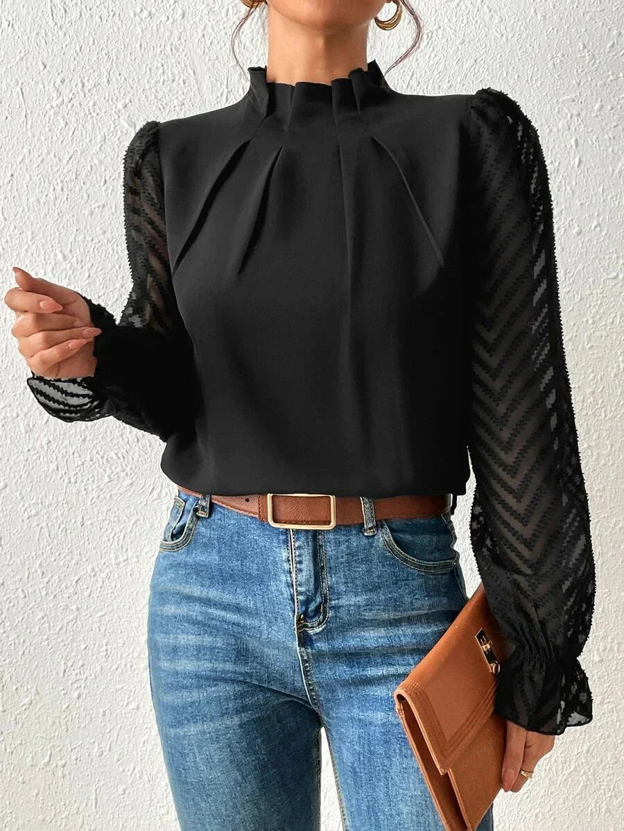 Dames Truien Opstaande Hals Elegante Stijl