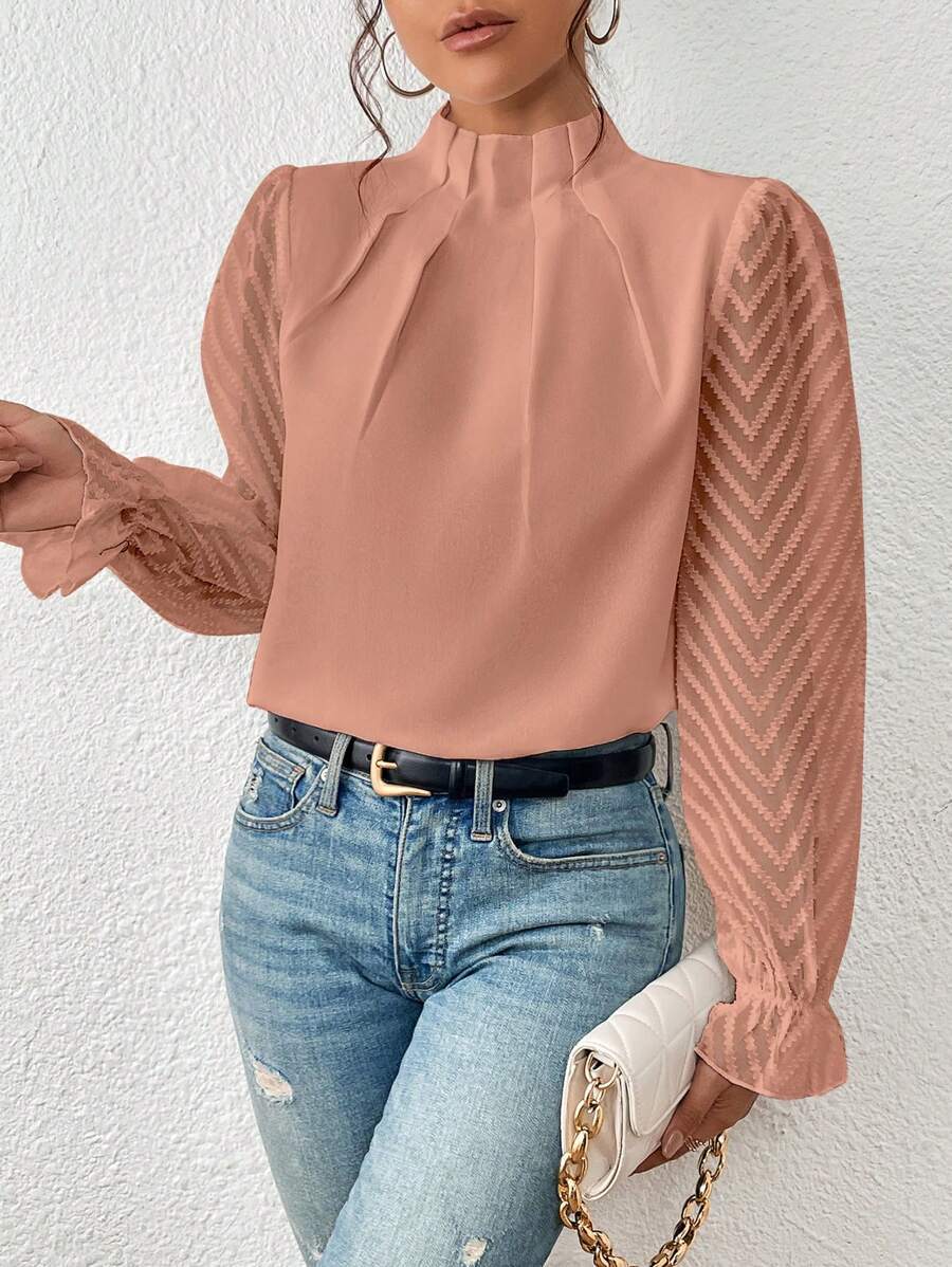 Dames Truien Opstaande Hals Elegante Stijl - StudioMarella