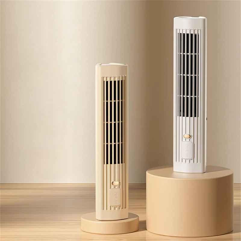 Draagbare USB-Ventilator – 5W Vermogen – Drie Snelheden – Oplaadbare Batterij – Compact Draadloos Ontwerp voor Thuis en Kantoor