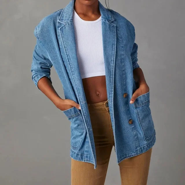 Blazer Jas Denim Modieus en Stijlvol - StudioMarella