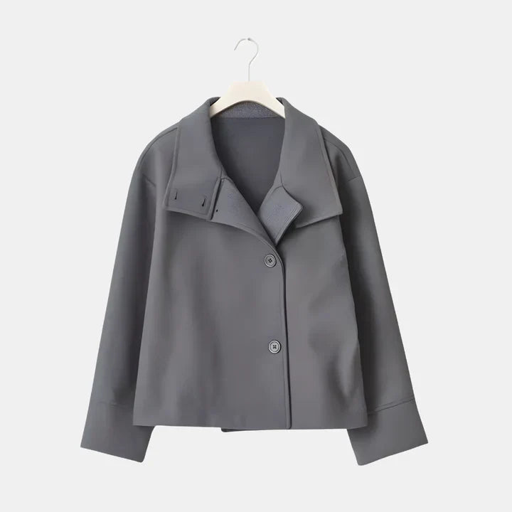 Tussenjas Dames | Opstaande Kraag & Knopensluiting