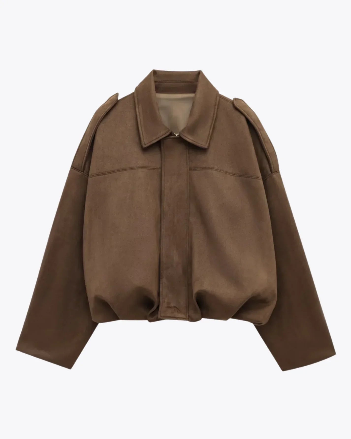 Tussenjas Dames | Oversized suede leren jas | Comfort & Bewegingsvrijheid