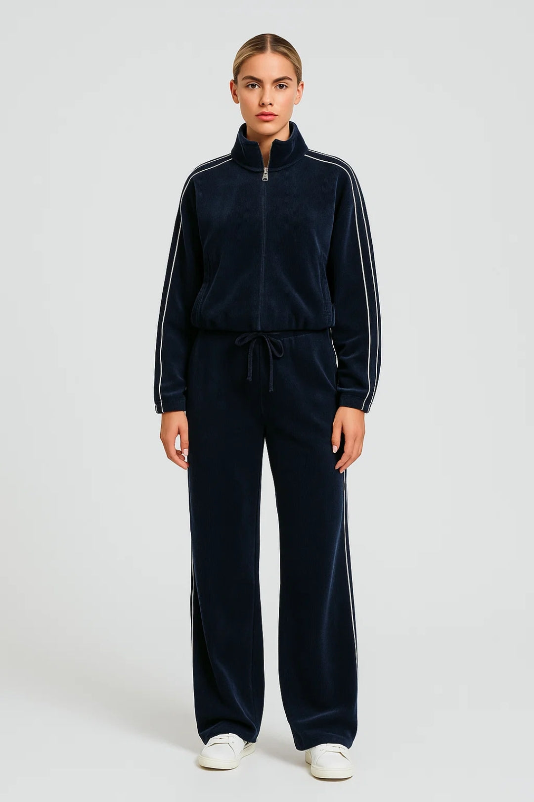 Dames Trainingspak Zipjack Wijd Broek Casual Sport - StudioMarella