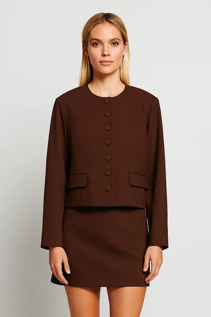 Dames Blazer Set met Korte Rok Chique - StudioMarella