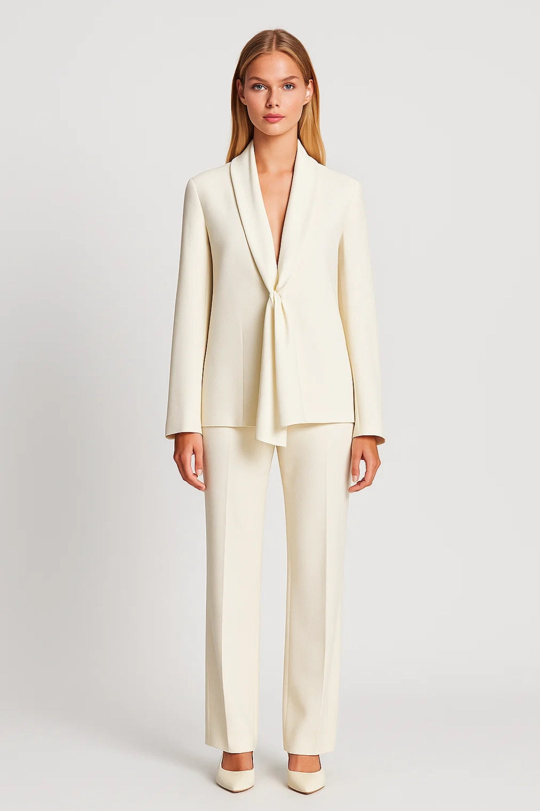 Dames Blazer Set - Getailleerde Blazer met Pantalon Elegant - StudioMarella