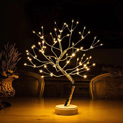 Led boomlamp touch batterij warm wit tafellamp nachtlamp slaapkamer woondecoratie sfeerverlichting decoratieve boomlamp