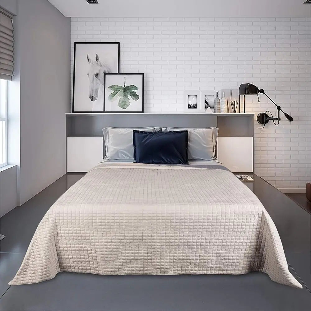 Sansoti | Bedsprei 240×260 cm | Zacht Gewatteerd Polyester | Licht & Comfortabel