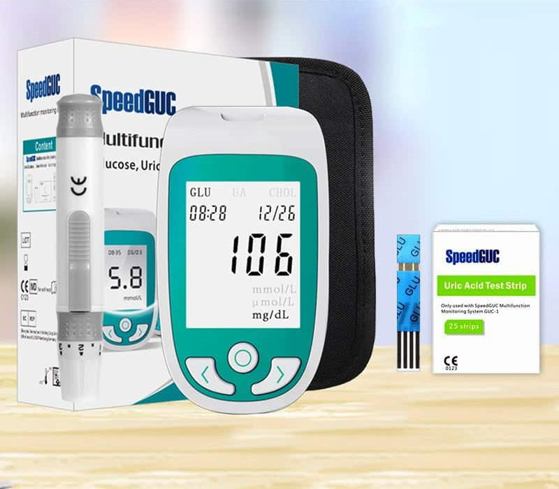 Multifunctionele Gezondheidsmeter 3-in-1 Thuistester Cholesterol Glucosewaarde Urinezuur Digitale Bloedsuikermeter Snelle Zelftest