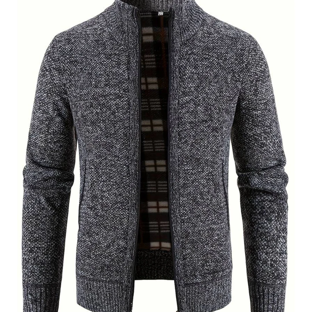Herenvest Warm Gebreid Stijlvolle Look