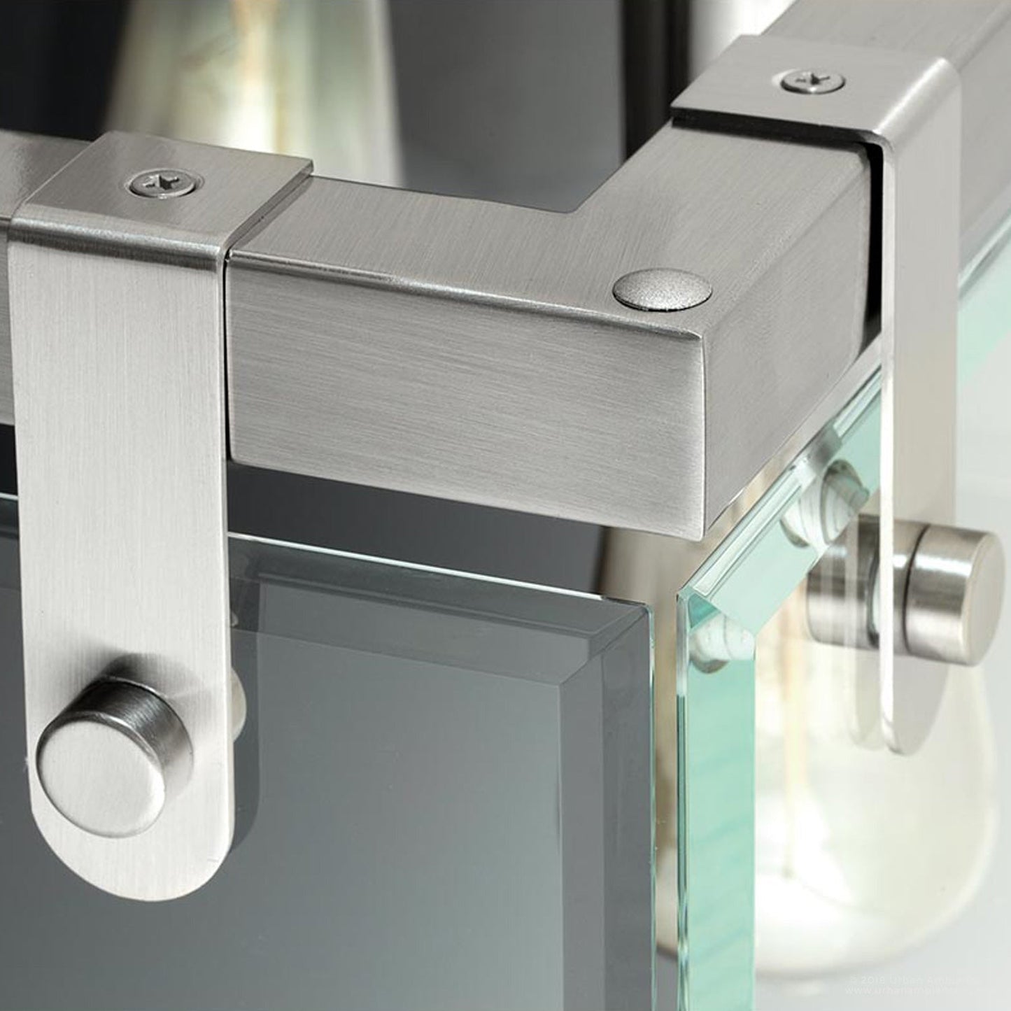 Hanglamp Cube Glas Nikkel 30cm Modern Industrieel E26