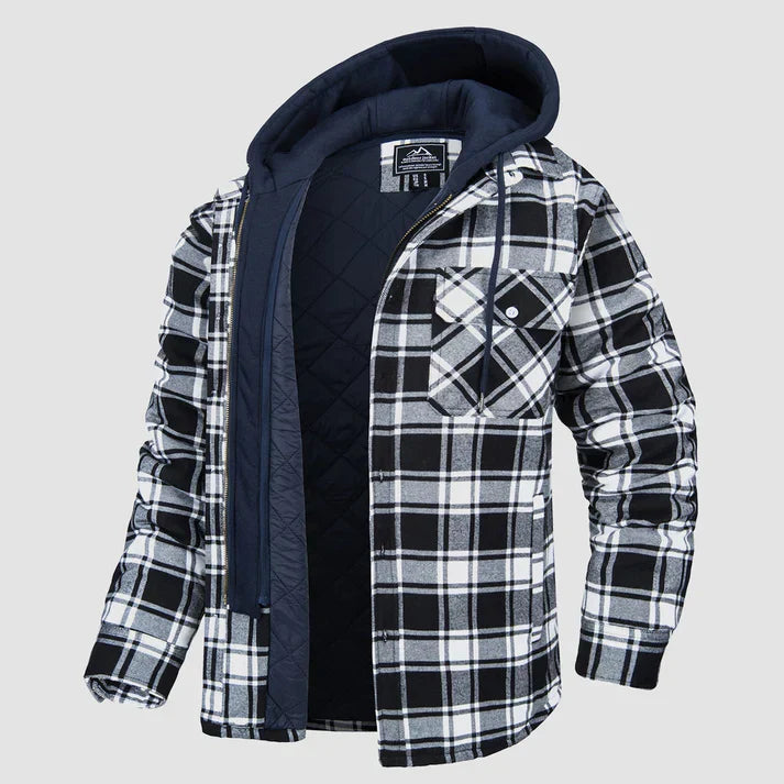 Heren Overhemdjas Geruit Casual Stijl