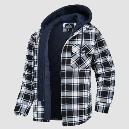 Heren Overhemdjas Geruit Casual Stijl