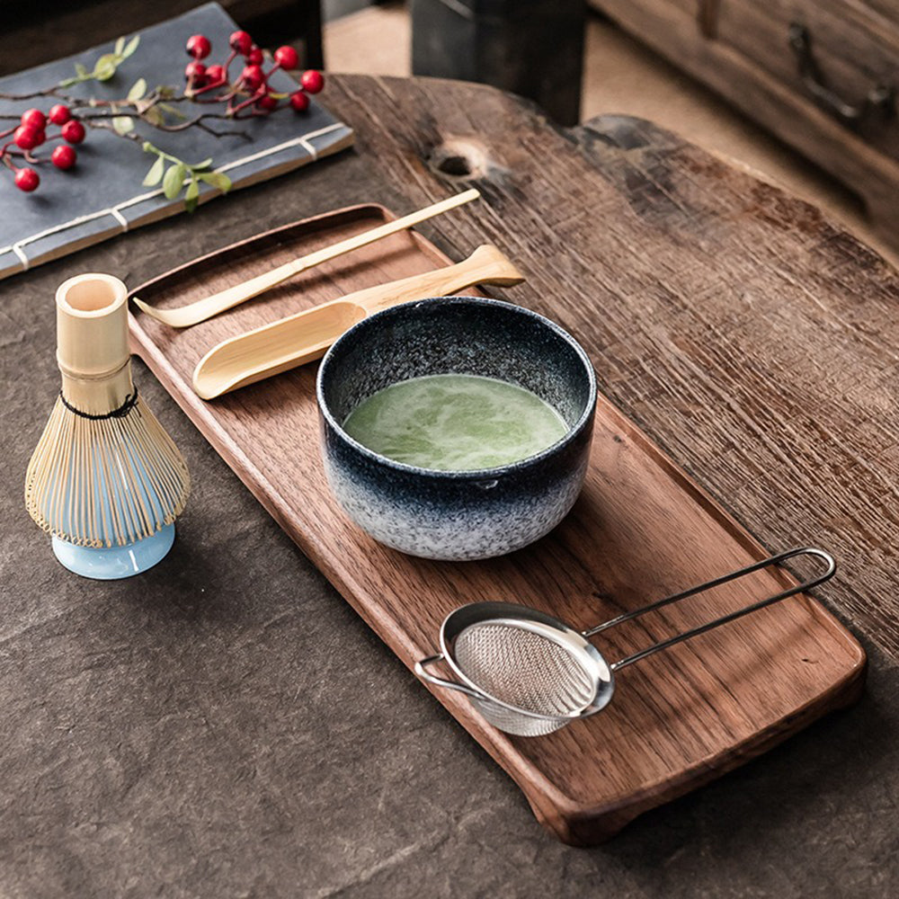 Matcha Theeset Compleet Met Bamboe Klopper Keramische Kom Traditioneel 6 Delig