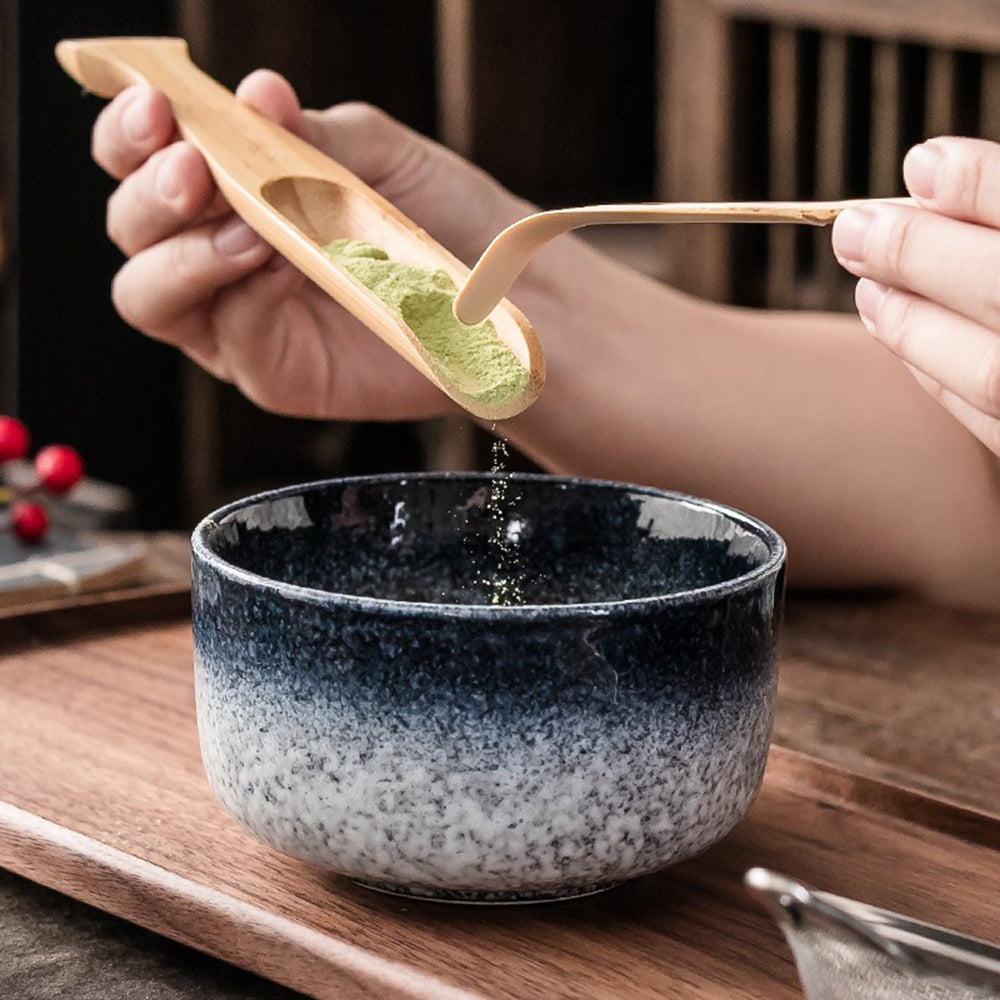 Matcha Theeset Compleet Met Bamboe Klopper Keramische Kom Traditioneel 6 Delig