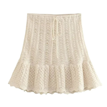 Vrouwelijke Sportoutfit Top en Rok Set