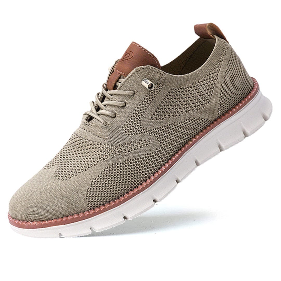Herenschoenen Elias Comfortabel Veganistisch Leer Ergonomisch Ademend Licht Casual Elegant Zwart Olijf Bruin