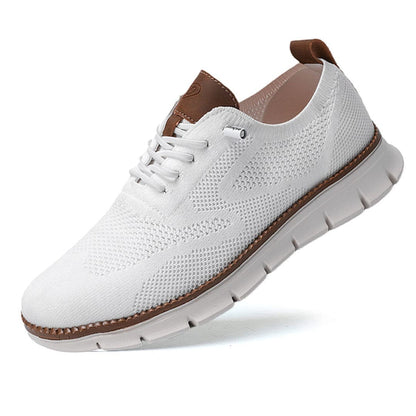 Herenschoenen Elias Comfortabel Veganistisch Leer Ergonomisch Ademend Licht Casual Elegant Zwart Olijf Bruin