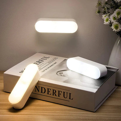 Oplaadbare Nachtlamp met Bewegingssensor – LED Wandverlichting Warm Wit Koel Wit – USB-C 3W Sensor 3-5m – Draadloze Kastverlichting Hal Trap Slaapkamer