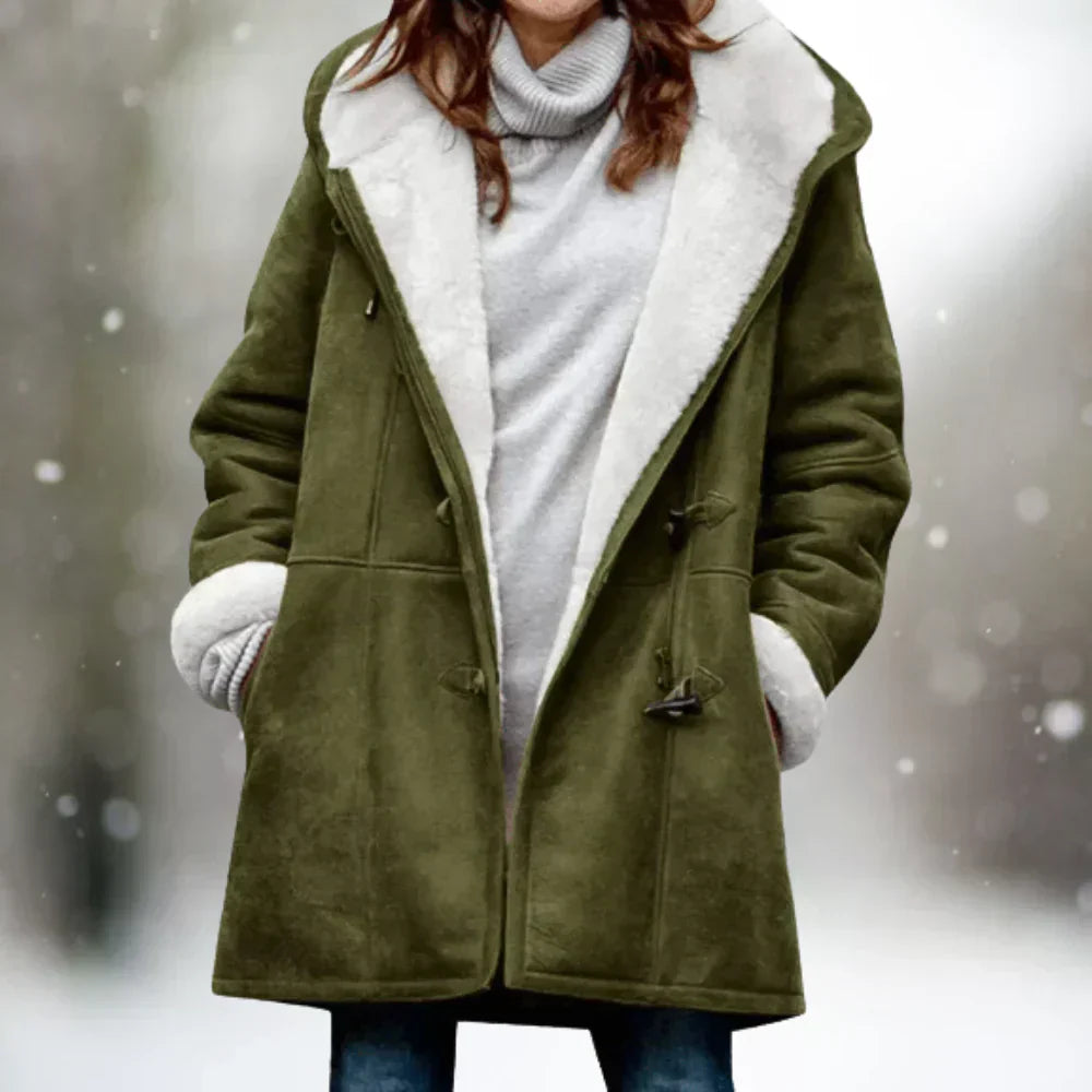 Dames Donzen Jas Warme Winterjas Fleurke