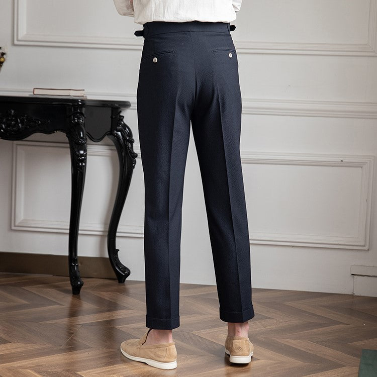 Heren Broek Hoge Taille Klassiek Elegant Design
